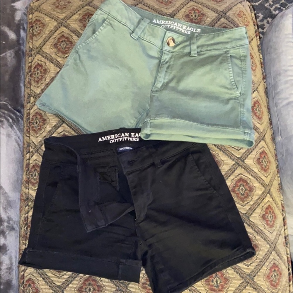 BUNDLE 2AEO Twill super stretch midi shorts